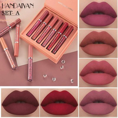 HANDAIYAN 6pcs Matte Liquid Lipstick Set
