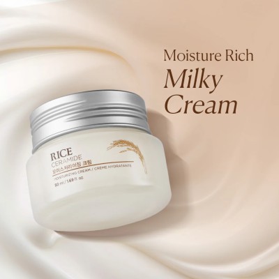 Rice & Ceramide Moisturizing Cream 50ml – The Face Shop