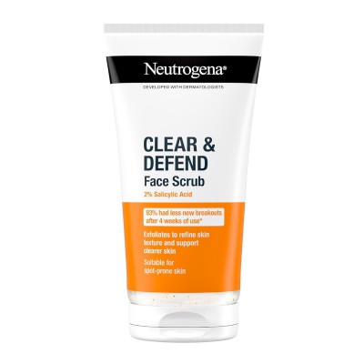 NEUTROGENA® Clear & Defend 2% Salicylic Acid Face Scrub